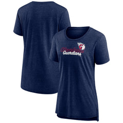 Cleveland Guardians Women's Practice Time Tri-Blend T-Shirt - Navy T-shirts