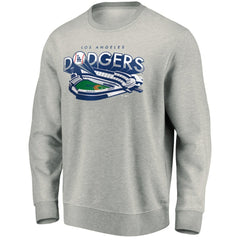 Los Angeles Dodgers Heater Pullover Sweatshirt - Gray Pullover