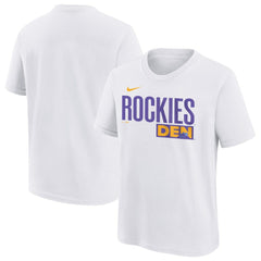 Colorado Rockies Nike Youth 2025 City Connect Wordmark T-Shirt - White T-shirts