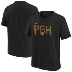 Pittsburgh Pirates Nike Youth City Connect Wordmark T-Shirt - Black T-shirts