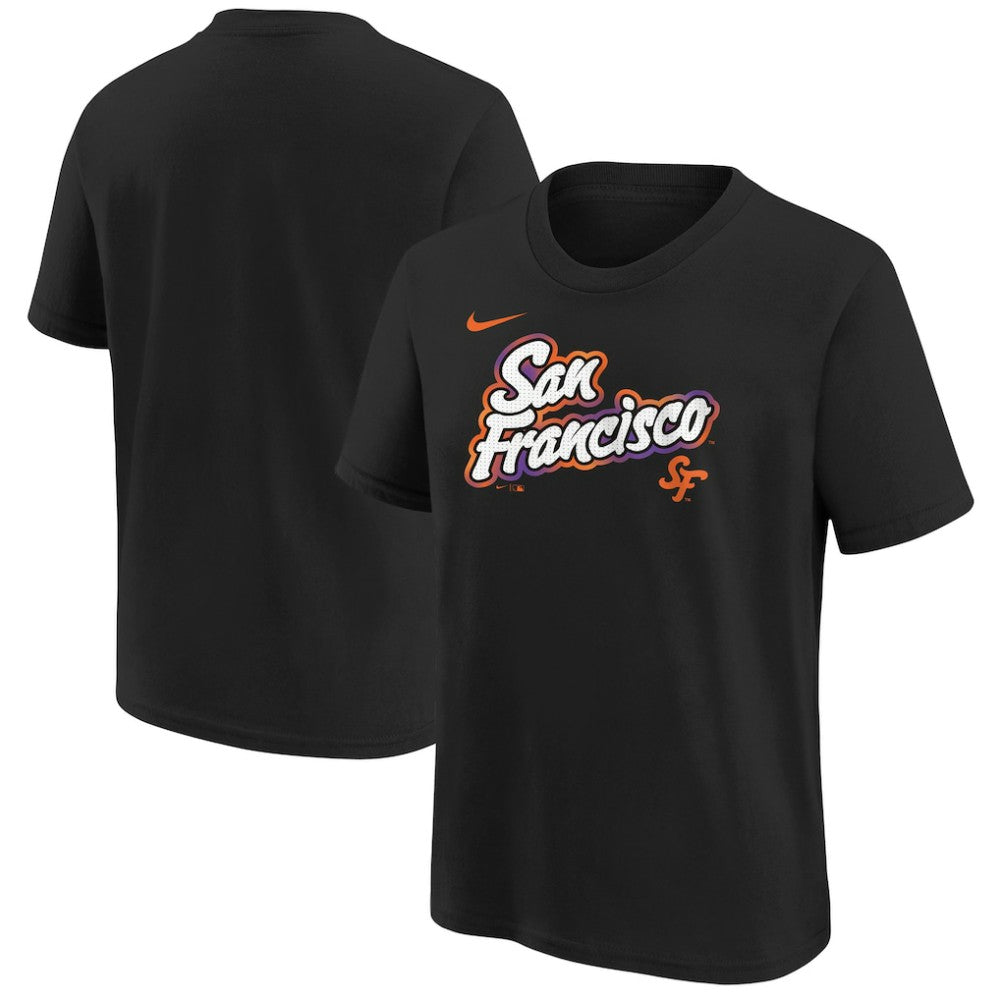 San Francisco Giants Nike Youth 2025 City Connect Wordmark T-Shirt - Black T-shirts