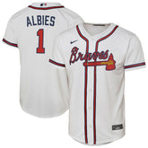 MLB Ozzie Albies Atlanta Braves Nike Youth Home Replica Player Jersey - White