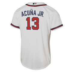 MLB Ronald Acuna Jr. Atlanta Braves Nike Youth Home Replica Player Jersey - White