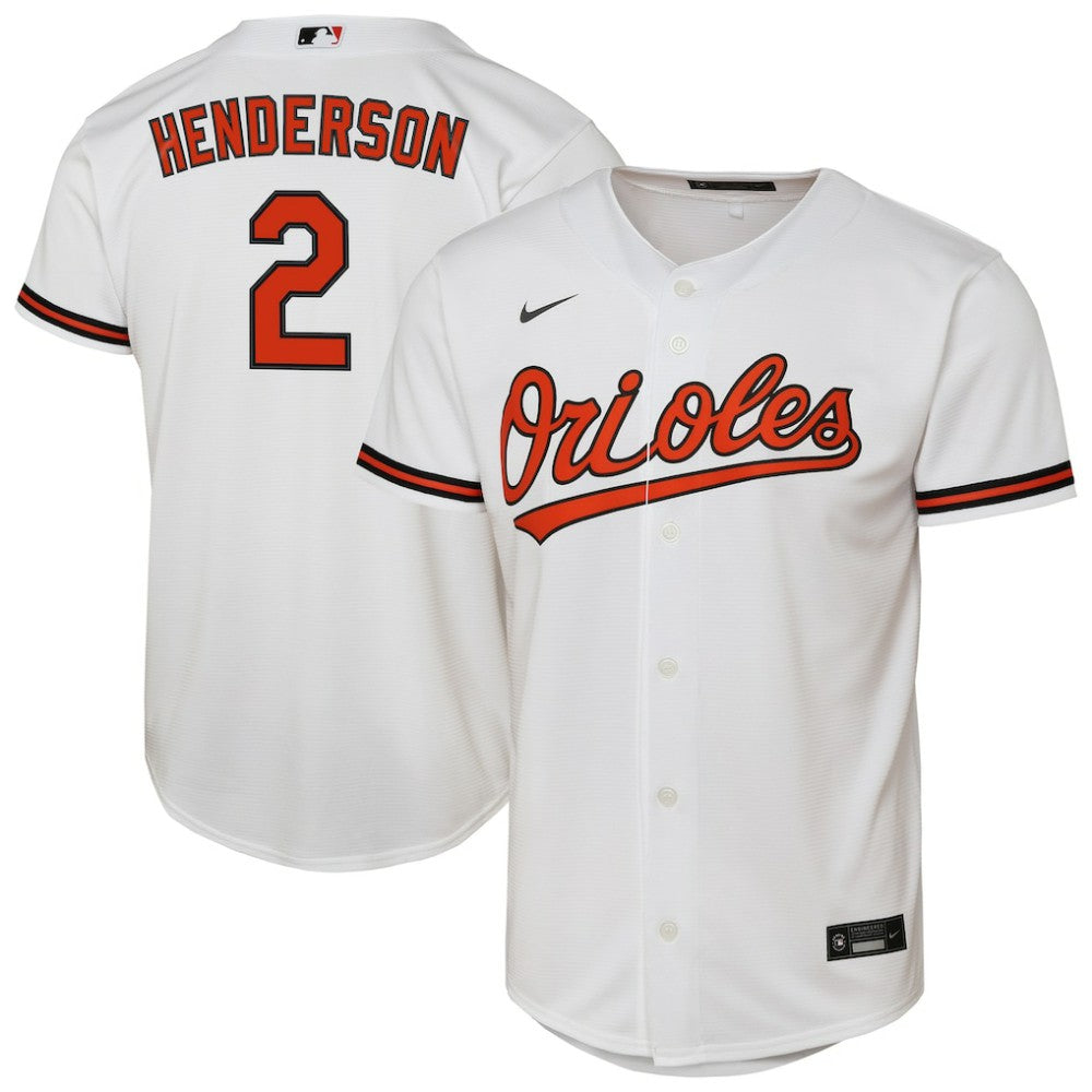 MLB Gunnar Henderson Baltimore Orioles Nike Youth Home Replica Player Jersey - White