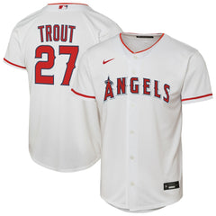MLB Mike Trout Los Angeles Angels Nike Youth Home Replica Player Jersey - White