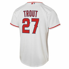MLB Mike Trout Los Angeles Angels Nike Youth Home Replica Player Jersey - White