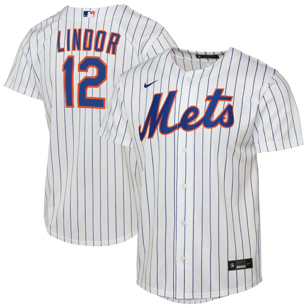 MLB Francisco Lindor New York Mets Nike Youth Home Replica Player Jersey - White
