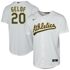 Zack Gelof Athletics Nike Youth Home Replica Player Jersey - White Jerseys