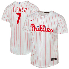 MLB Trea Turner Philadelphia Phillies Nike Youth Home Replica Player Jersey - White