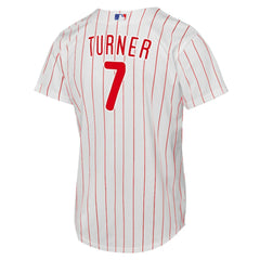 MLB Trea Turner Philadelphia Phillies Nike Youth Home Replica Player Jersey - White