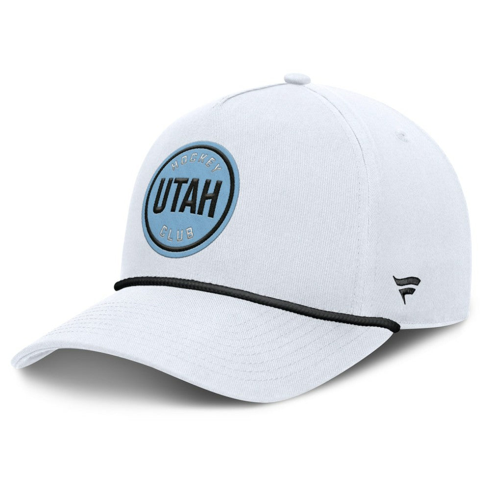 NHL Utah Hockey Club Fanatics Rope A-Frame Adjustable Hat - White