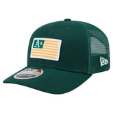 Athletics New Era Flag 9SEVENTY Stretch-Snap Hat - Green Hats
