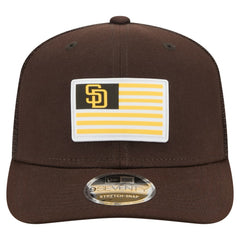 San Diego Padres New Era Flag 9SEVENTY Stretch-Snap Hat - Brown Hats