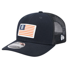 Detroit Tigers New Era Flag 9SEVENTY Stretch-Snap Hat - Navy Hats