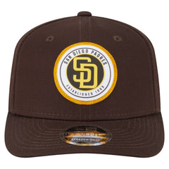 San Diego Padres New Era Circle Patch 9SEVENTY Stretch-Snap Hat - Brown Hats