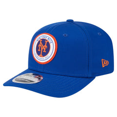 New York Mets New Era Circle Patch 9SEVENTY Stretch-Snap Hat - Royal Hats