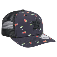 Houston Astros New Era Adventure Drinks Pattern 9SEVENTY Stretch-Snap Hat - Black Hats