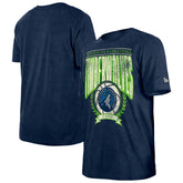 Minnesota Timberwolves Throwback Vintage Boxy Mineral Wash T-Shirt Navy