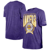 Los Angeles Lakers Throwback Vintage Boxy Mineral Wash T-Shirt Purple
