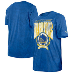 Golden State Warriors Throwback Vintage Boxy Mineral Wash T-Shirt Royal