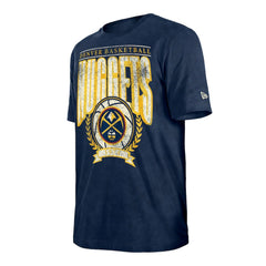 Denver Nuggets Throwback Vintage Boxy Mineral Wash T-Shirt Navy