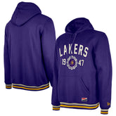 Los Angeles Lakers Throwback Vintage Pullover Hoodie Purple