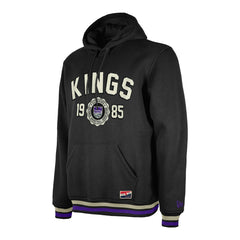 Sacramento Kings Throwback Vintage Pullover Hoodie Black