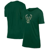 Milwaukee Bucks Women's Glam Game Flower T-Shirt Hunter Green