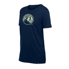 Minnesota Timberwolves Women's Glam Game Flower T-Shirt Navy