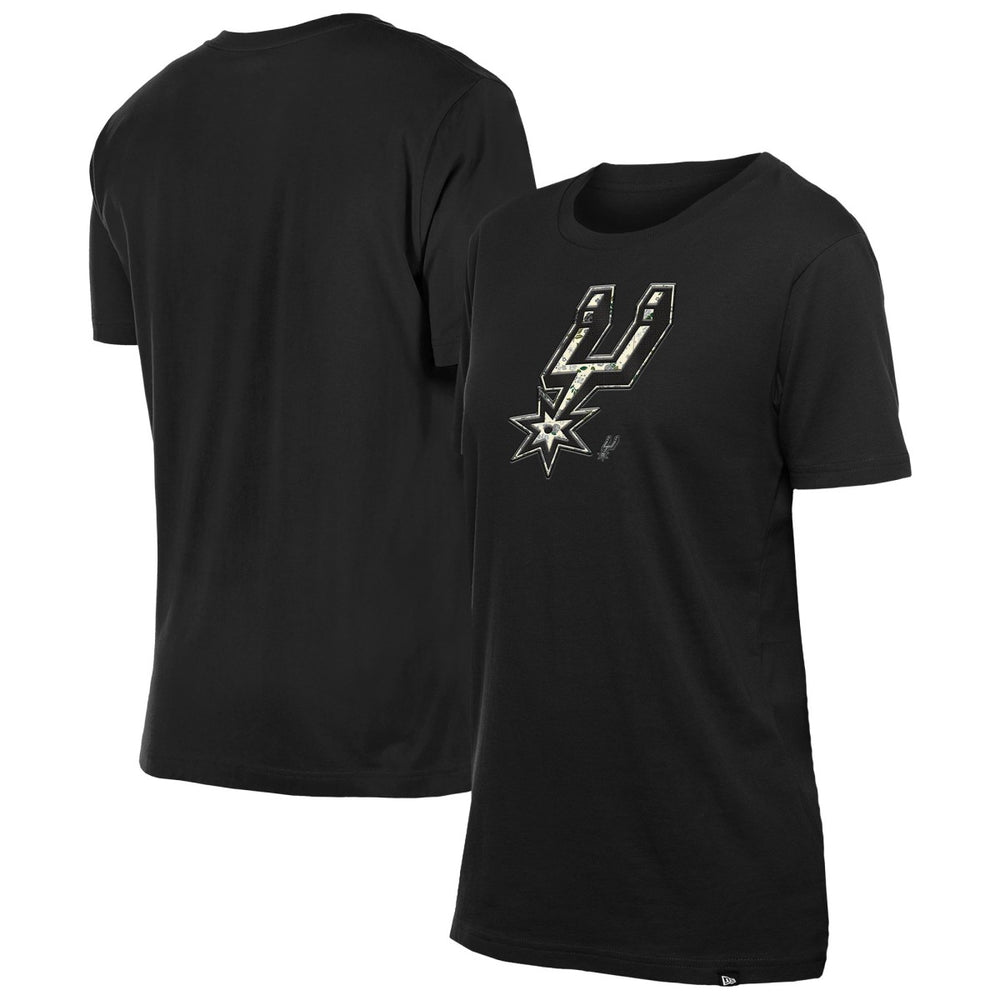 San Antonio Spurs Women's Glam Game Flower T-Shirt Black