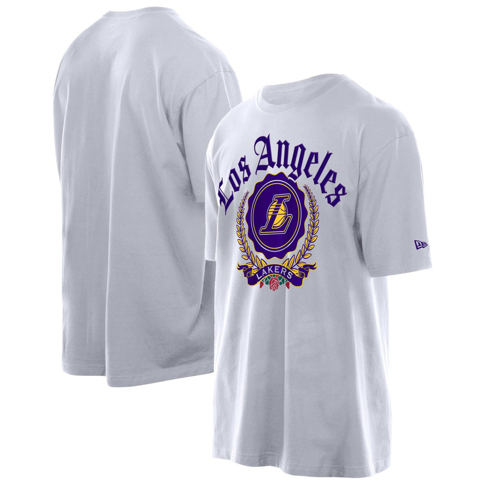 Los Angeles Lakers Throwback Prep Oversized T-Shirt White