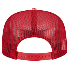 Los Angeles Angels New Era Adventure Pattern Golfer Trucker Snapback Hat - Red Hats
