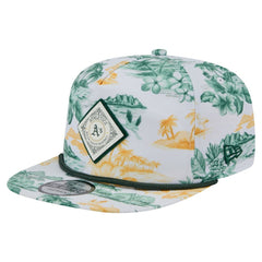 Athletics New Era Printed Island Golfer Snapback Hat - White Hats