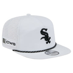 Chicago White Sox New Era Perforated Golfer Snapback Hat - White Hats