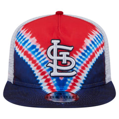 St. Louis Cardinals New Era Tie-Dye Golfer Trucker Adjustable Hat Hats