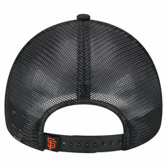 San Francisco Giants New Era Distressed 9FORTY A-Frame Adjustable Trucker Hat - Black Hats