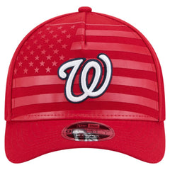 Washington Nationals New Era American Flag 9FORTY M-Crown A-Frame Adjustable Hat - Red Hats