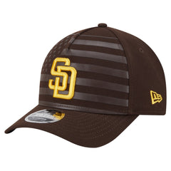 San Diego Padres New Era American Flag 9FORTY M-Crown A-Frame Adjustable Hat - Brown Hats