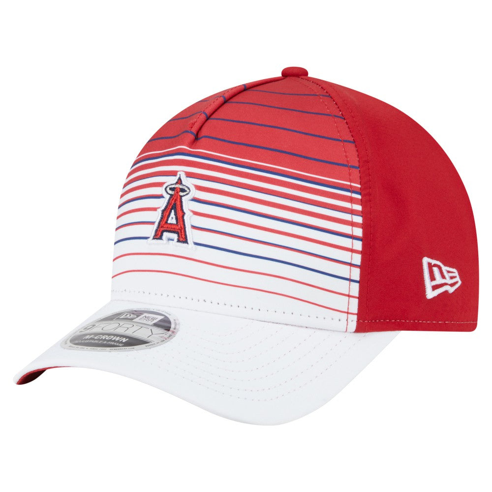 Los Angeles Angels New Era Gradient 9FORTY M-Crown Adjustable Hat - Red Hats
