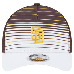 San Diego Padres New Era Gradient 9FORTY M-Crown Adjustable Hat - Brown Hats