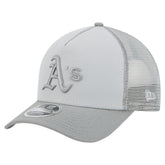 Athletics New Era Color Pack A-Frame 9FORTY Trucker Adjustable Hat - Gray Hats