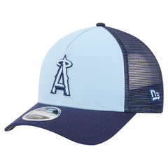 Los Angeles Angels New Era 2-Tone Color Pack 9FORTY M-Crown A-Frame Adjustable Hat - Light Blue/Navy Hats