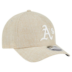 Athletics New Era Cotton Weave M-Crown A-Frame 9FORTY Adjustable Hat - Beige Hats