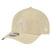 Arizona Diamondbacks New Era Cotton Weave M-Crown A-Frame 9FORTY Adjustable Hat - Beige Hats