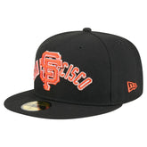San Francisco Giants New Era Overlap 59FIFTY Fitted Hat - Black Hats