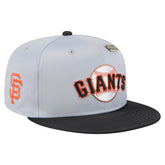 San Francisco Giants New Era Satin 59FIFTY Fitted Hat - Gray/Black Hats