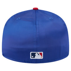 Chicago Cubs New Era Satin 59FIFTY Fitted Hat - Royal/Red Hats
