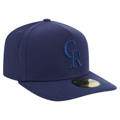 Colorado Rockies New Era Color Pack A-Frame 59FIFTY Fitted Hat - Navy Hats