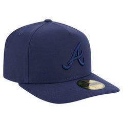 Atlanta Braves New Era Color Pack A-Frame 59FIFTY Fitted Hat - Navy Hats