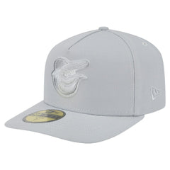 Baltimore Orioles New Era Colorpack A-Frame 59FIFTY Fitted Hat - Gray Hats